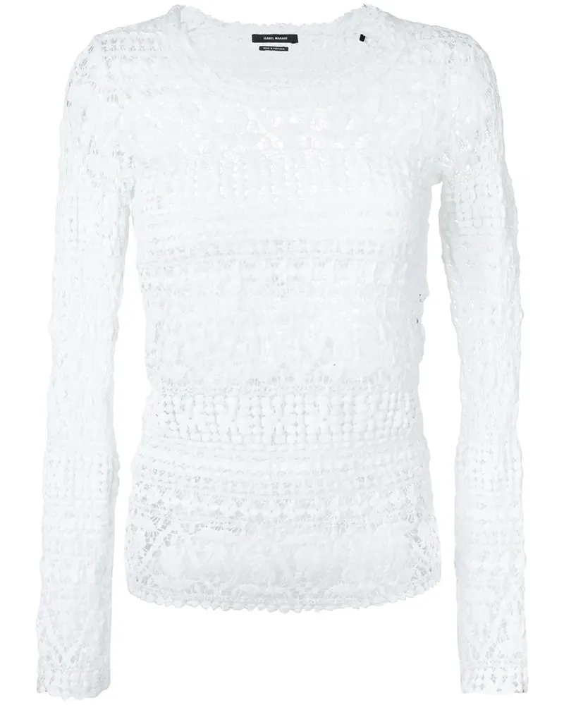 Isabel Marant Gestrickte Bluse - Weiß Weiß