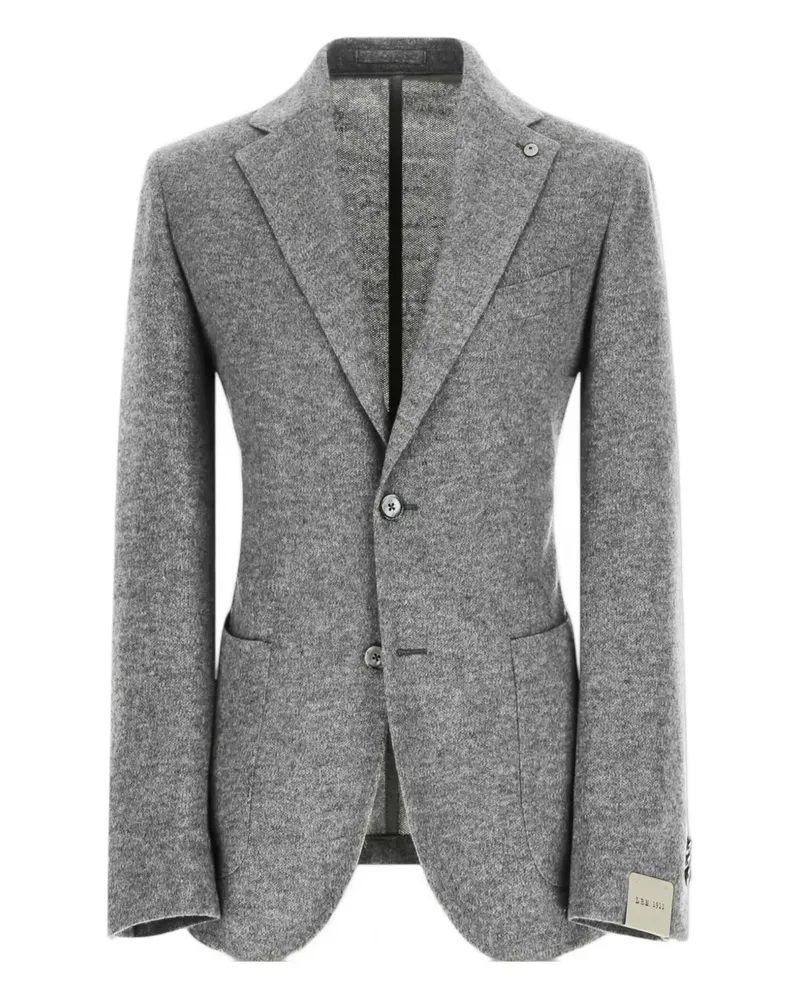 Luigi Bianchi Mantova Jack notched-lapel blazer - Grau Grau