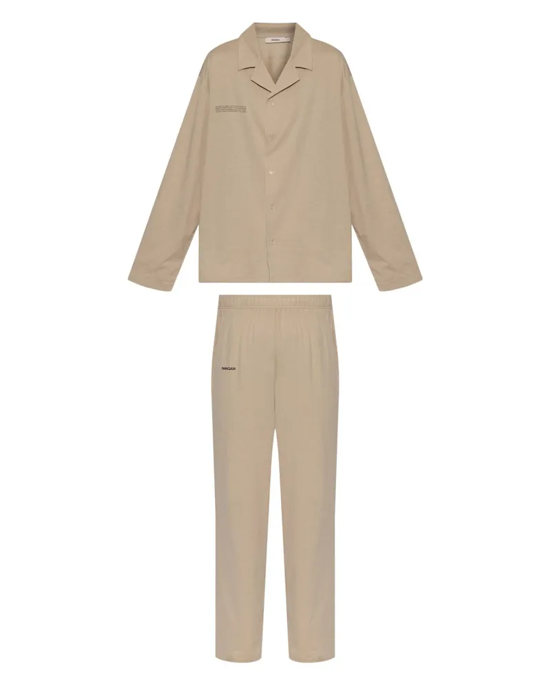 PANGAIA Pyjama mit Logo - Nude Nude