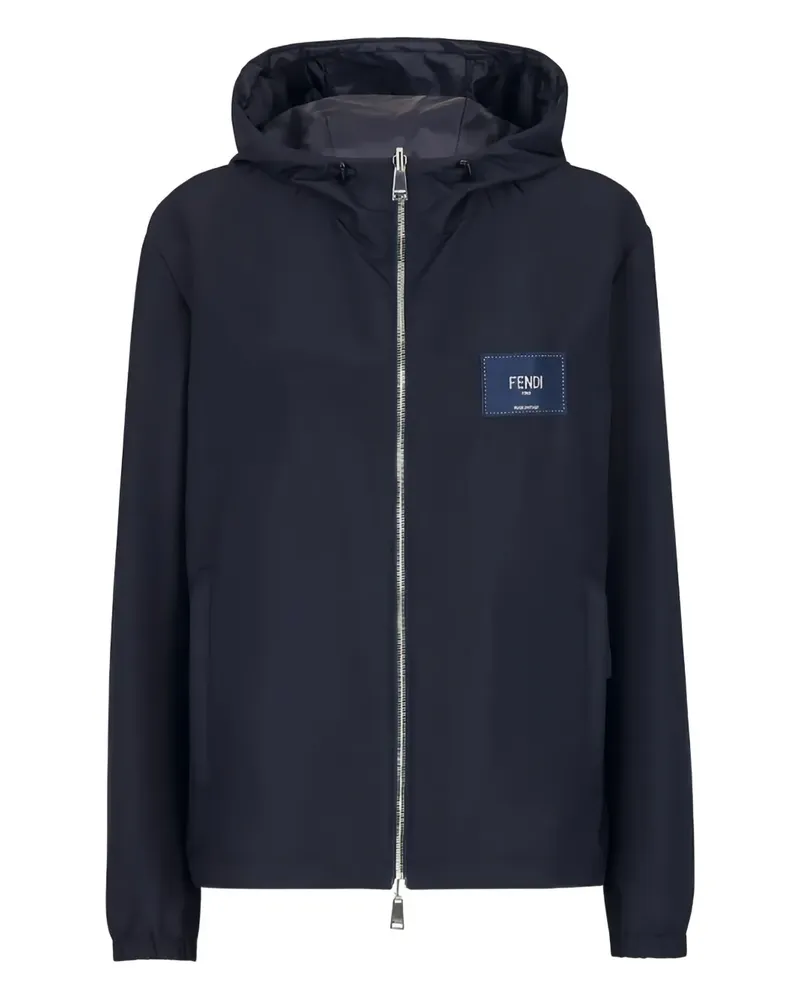 Fendi Wendbare Kapuzenjacke - Blau Blau