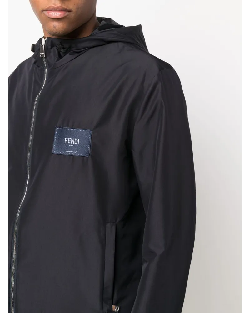 Fendi Wendbare Kapuzenjacke Blau bei MyBestBrands shoppen