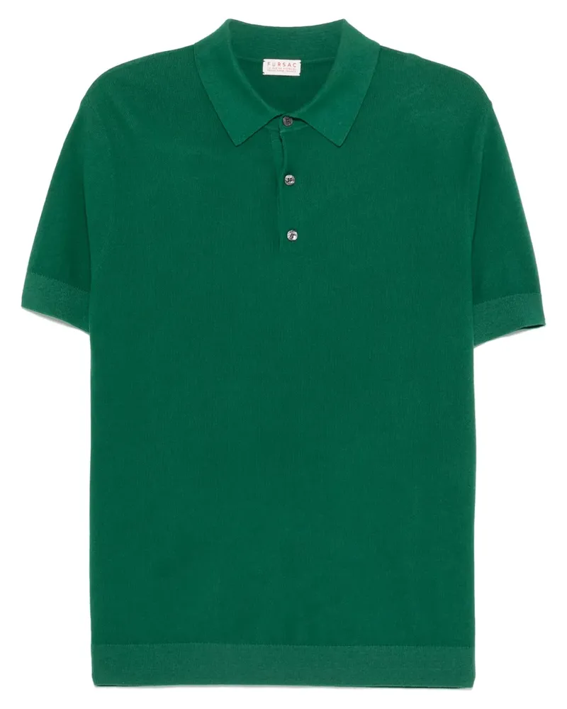 FURSAC Poloshirt aus Pikee - Grün Grün