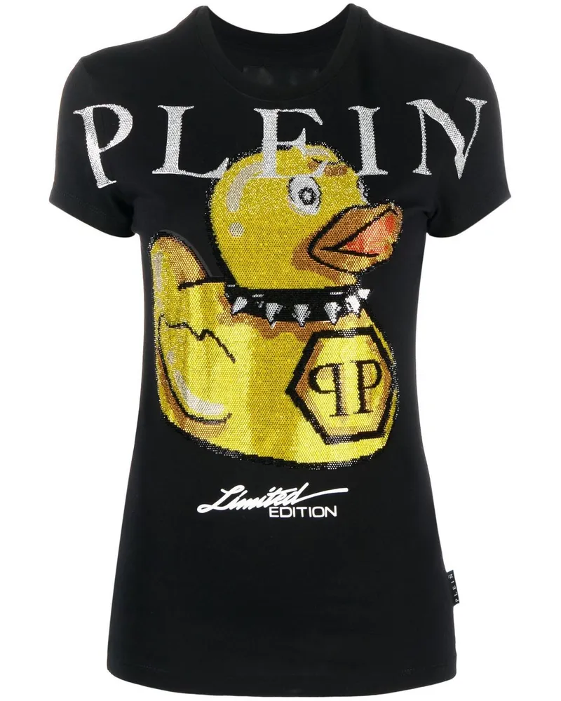 Philipp Plein Duck Stones T-Shirt - Schwarz Schwarz