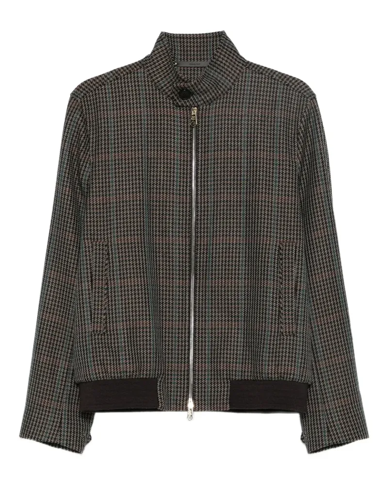 Paul Smith Karierte Bomberjacke - Grau Grau