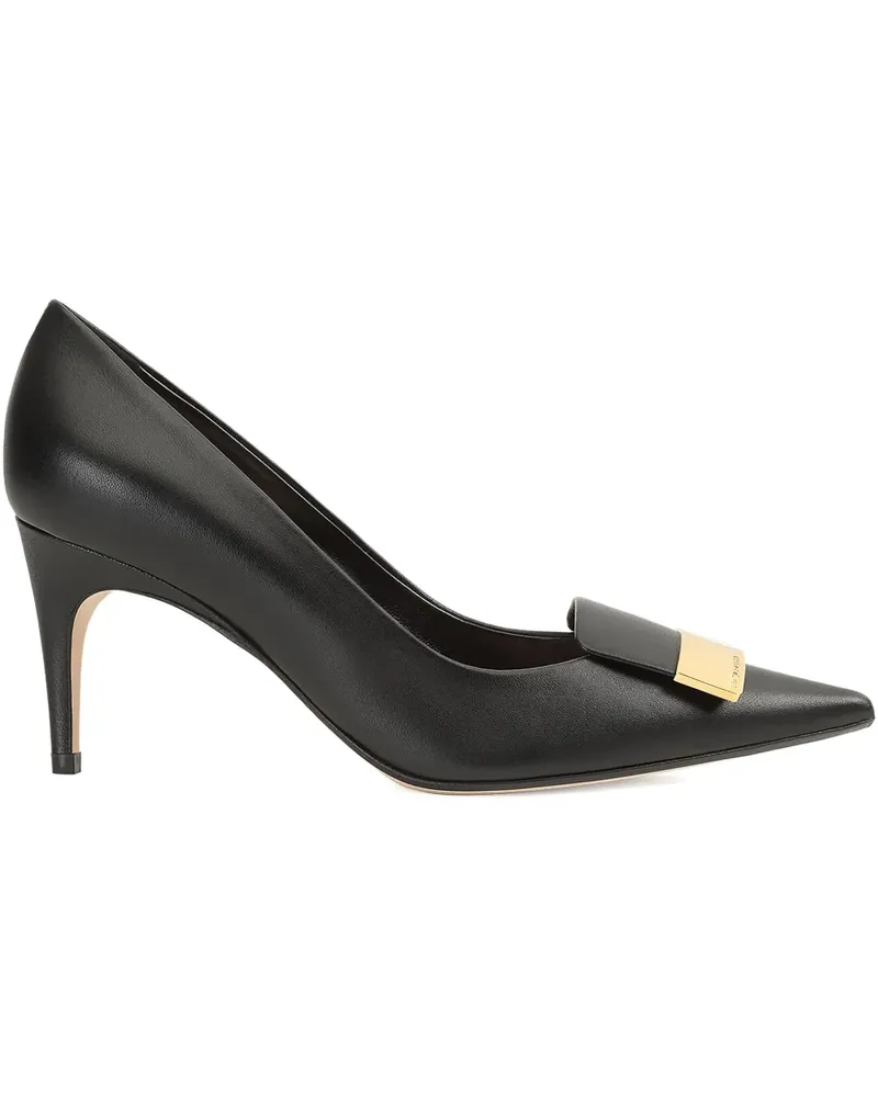 Sergio Rossi Pumps mit spitzer Kappe - Schwarz Schwarz