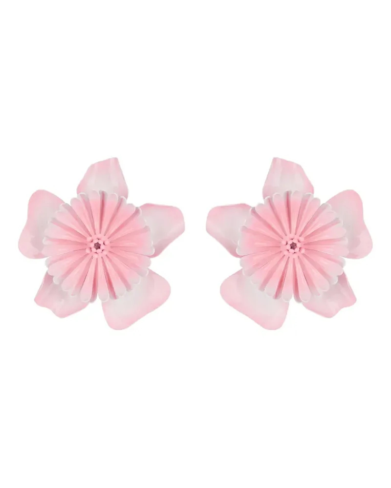 Chloé Bloom floral-motif earrings - Rosa Rosa