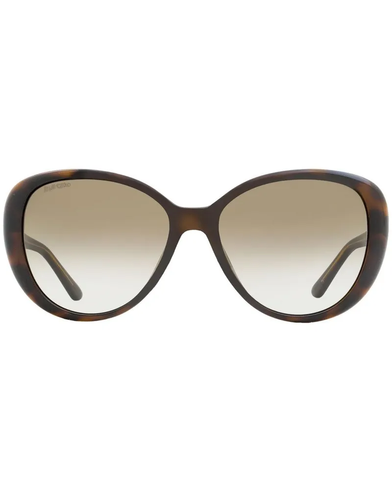 Jimmy Choo Sonnenbrille mit ovalem Gestell - Braun Braun