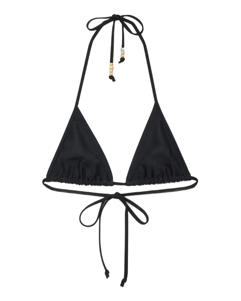 J.W.Anderson Triangel-Bikini mit Perlen - Schwarz Schwarz