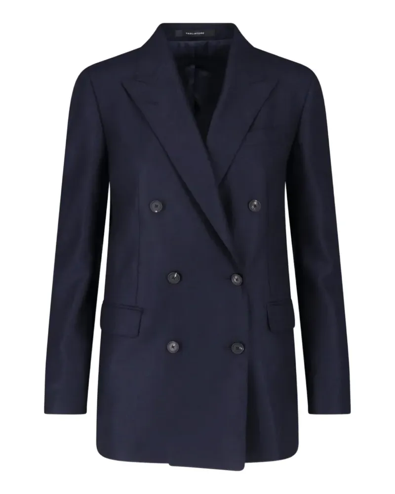 Tagliatore Doppelreihiges Sakko - Blau Blau