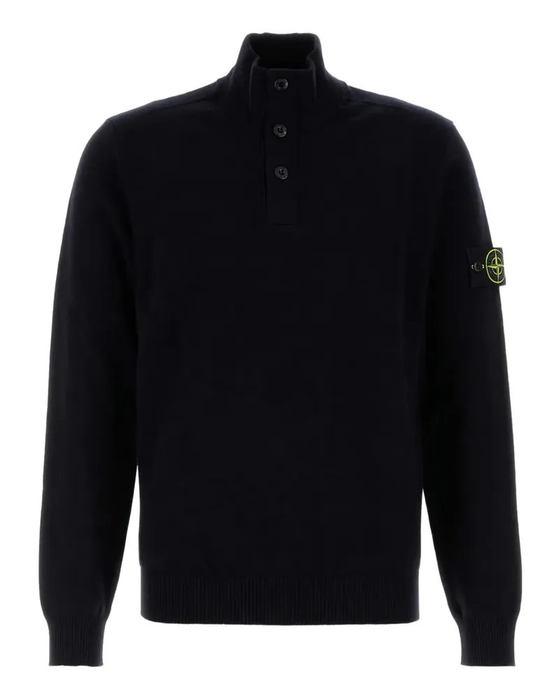Stone Island Pullover mit Stehkragen - Blau Blau
