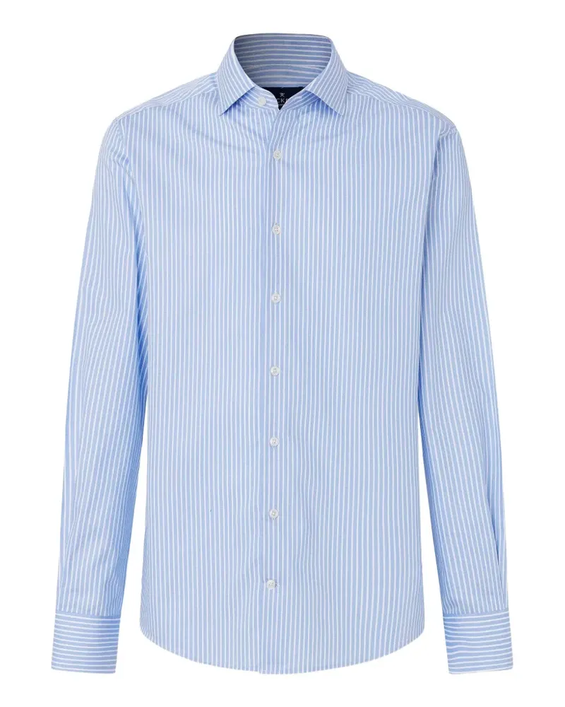 Hackett Hemd mit breiten Streifen - Blau Blau