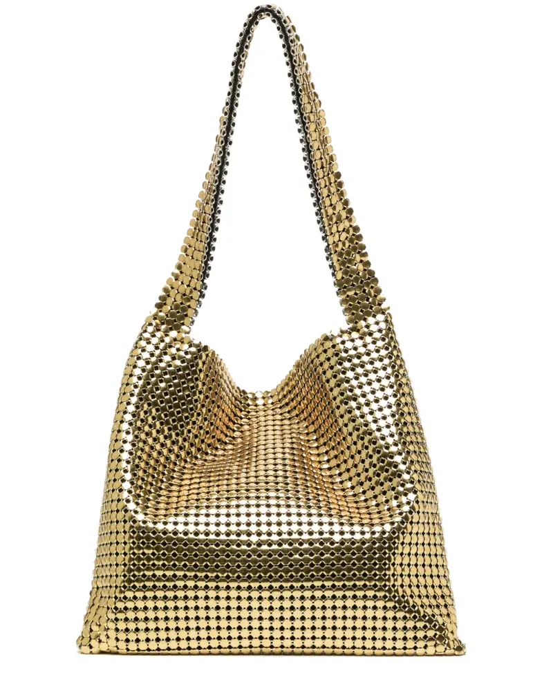 Paco Rabanne Pixel Schultertasche im Metallic-Look - Gold Gold