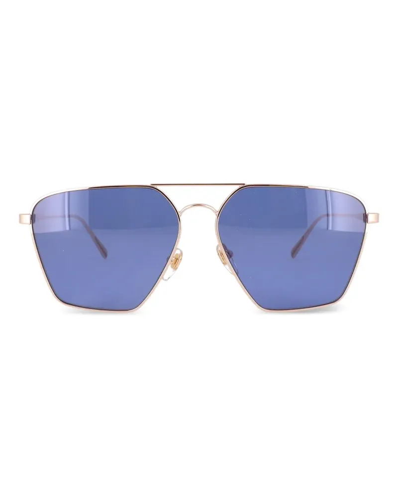 MCM Sonnenbrille mit eckigem Gestell - Gold Gold