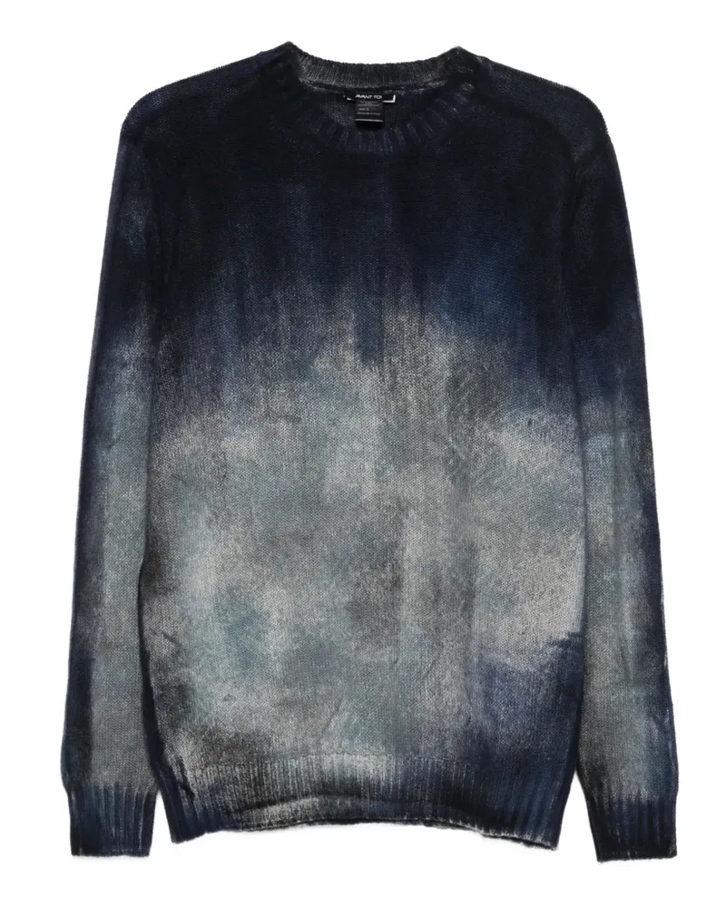 Avant Toi Pullover mit Ombré-Print - Blau Blau