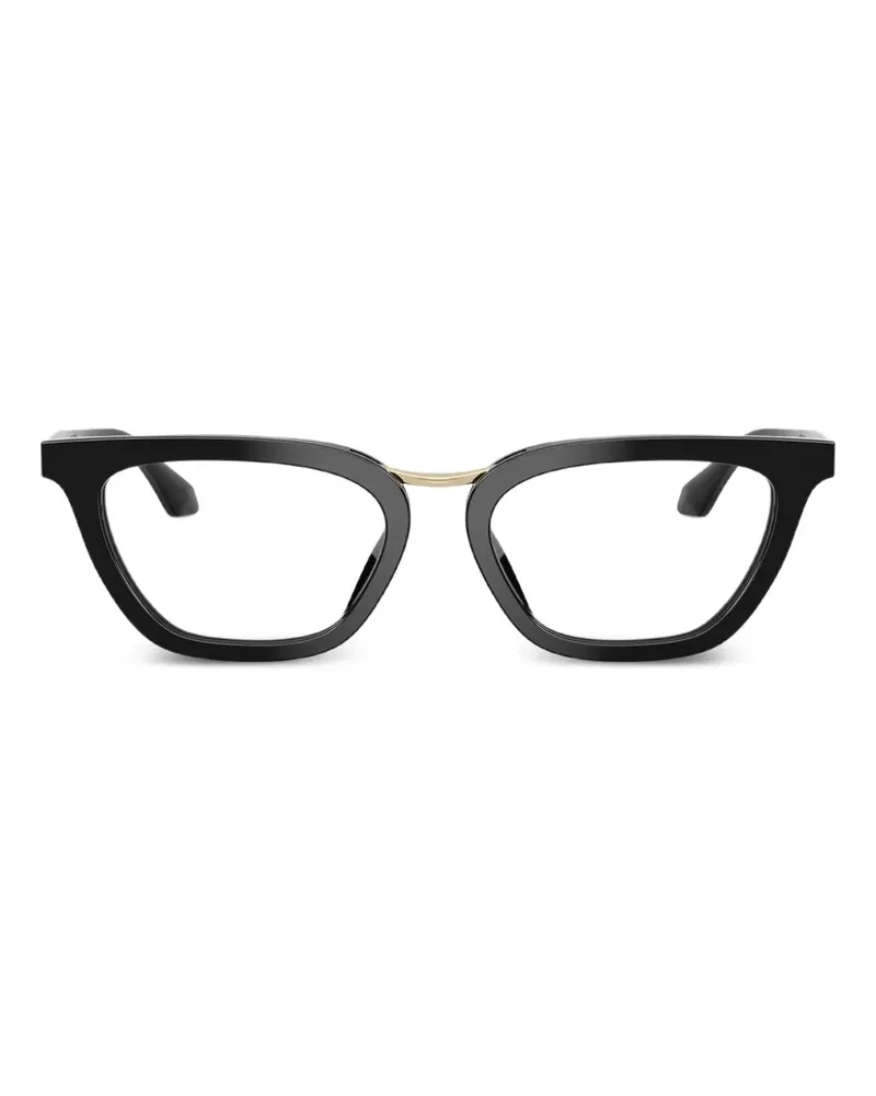 Giorgio Armani Brille mit Cat-Eye-Gestell - Schwarz Schwarz