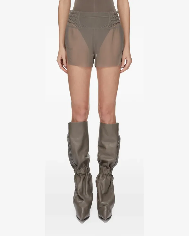 Rick Owens Shorts mit gerafftem Detail - Braun Braun