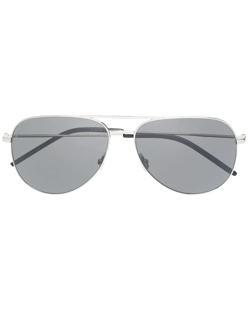 Saint Laurent Klassische Pilotenbrille - Schwarz Schwarz