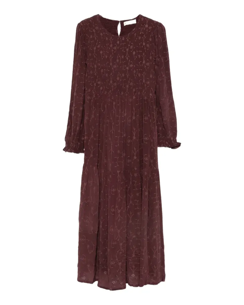 MAISON HOTEL Besticktes Maxikleid - Rot Rot
