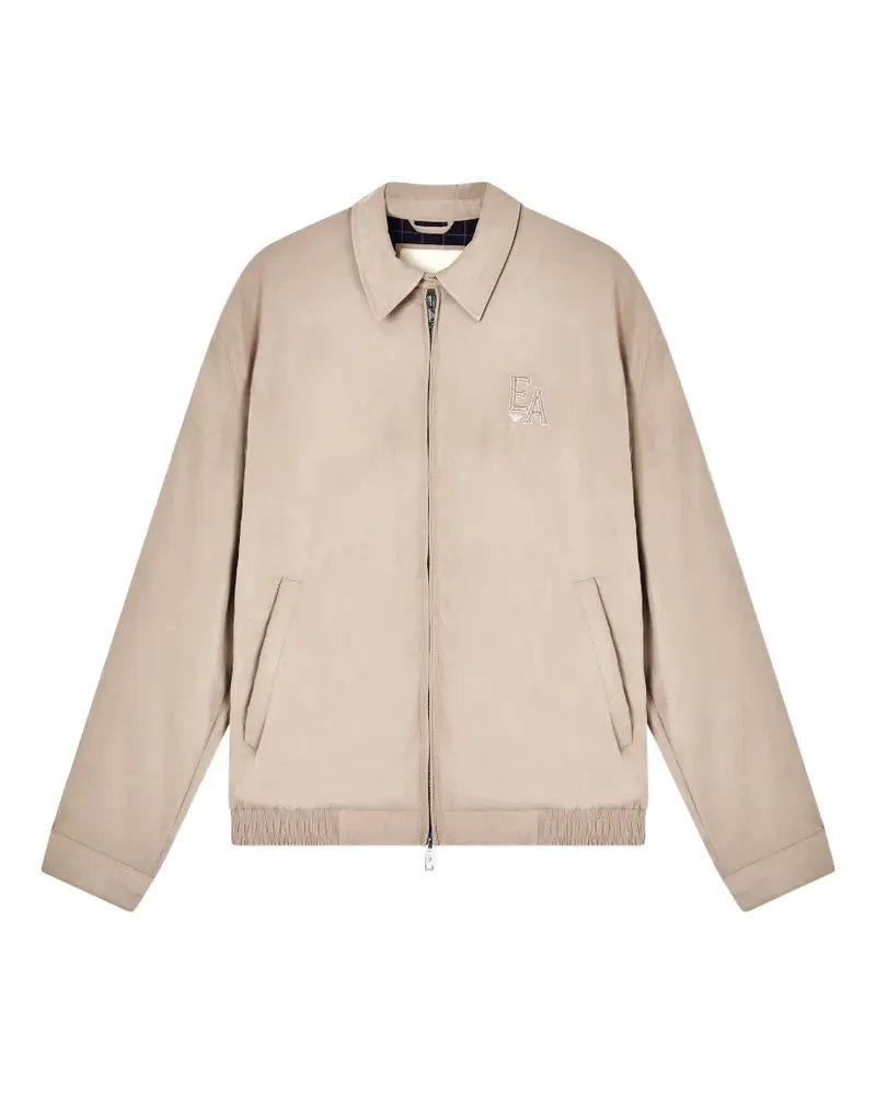 Emporio Armani Jacke mit Logo-Stickerei - Nude Nude