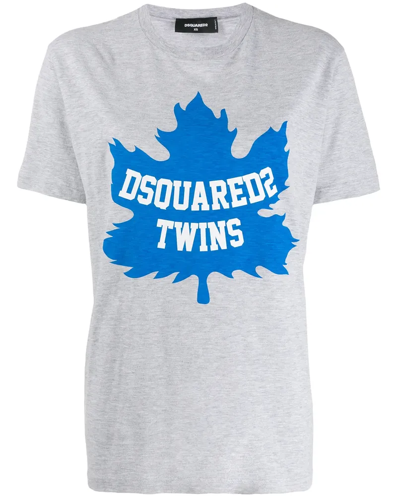Dsquared2 T-Shirt mit Logo - Grau Grau