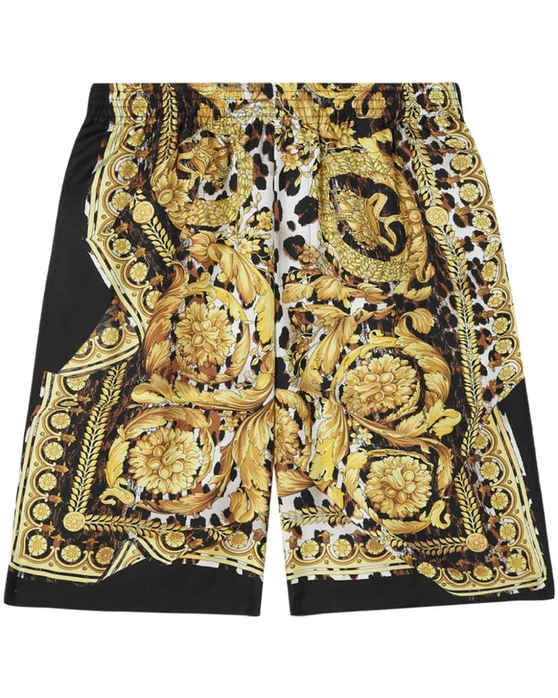 Versace Wild Barocco Seidenshorts - Gelb Gelb