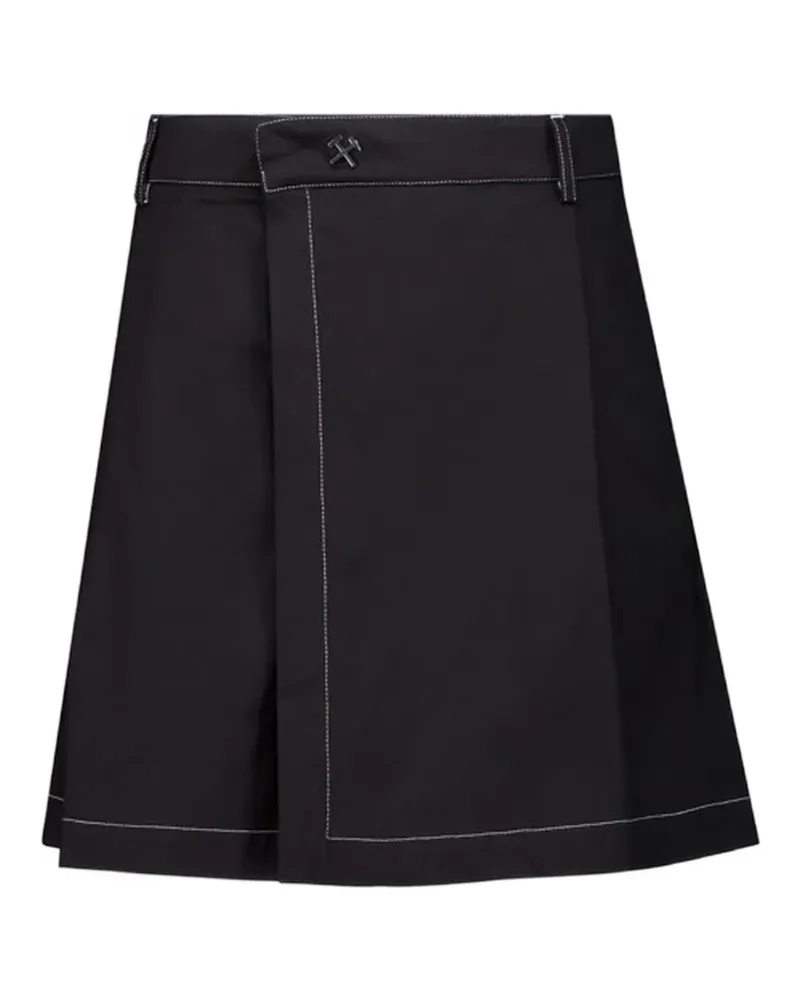 GmbH Qalbi Shorts mit Ziernaht - Schwarz Schwarz