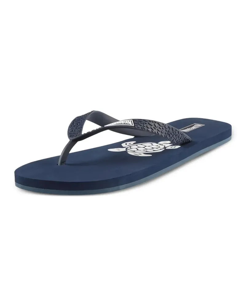 Vilebrequin Flip-Flops mit Schildkröten-Print - Blau Blau