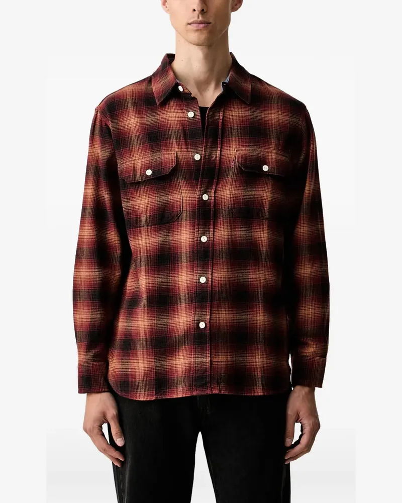 Levi's Classic Worker check-pattern shirt - Rot Rot