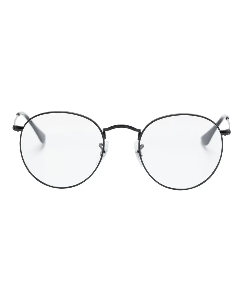 Ray Ban Brille mit rundem Gestell - Schwarz Schwarz