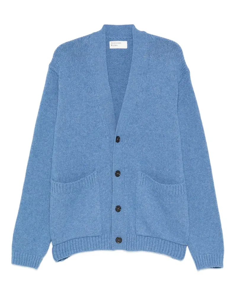 Universal Works Geknöpfter Cardigan mit aufgesetzten Taschen - Blau Blau