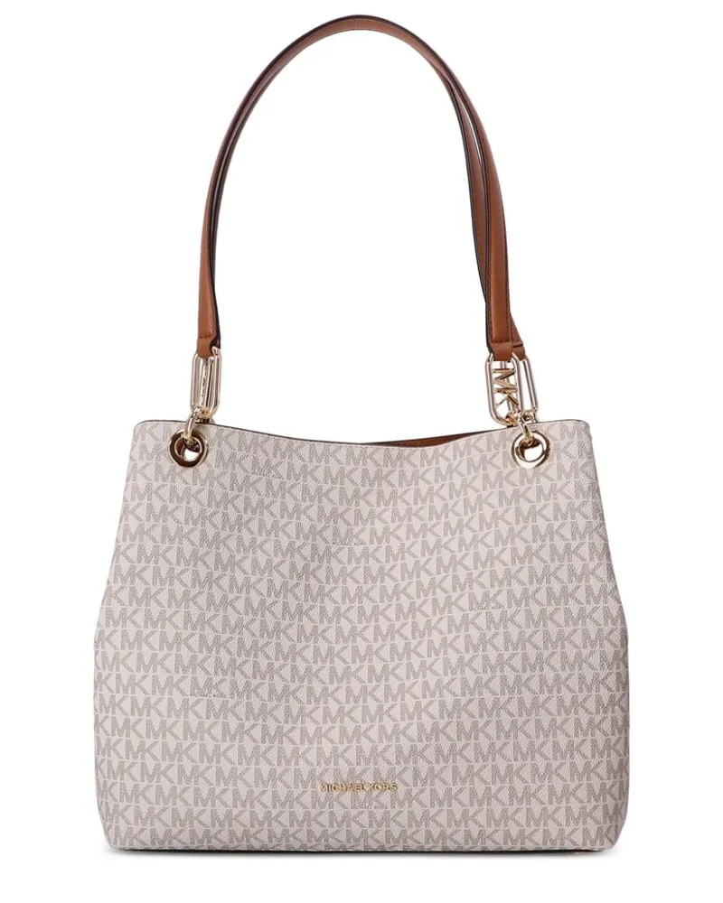 Michael Kors Metallische Kensington Handtasche - Nude Nude