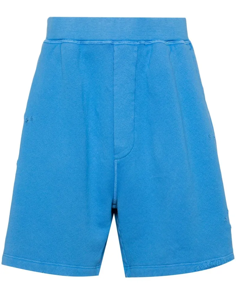 Dsquared2 Shorts mit Logo-Print Blau