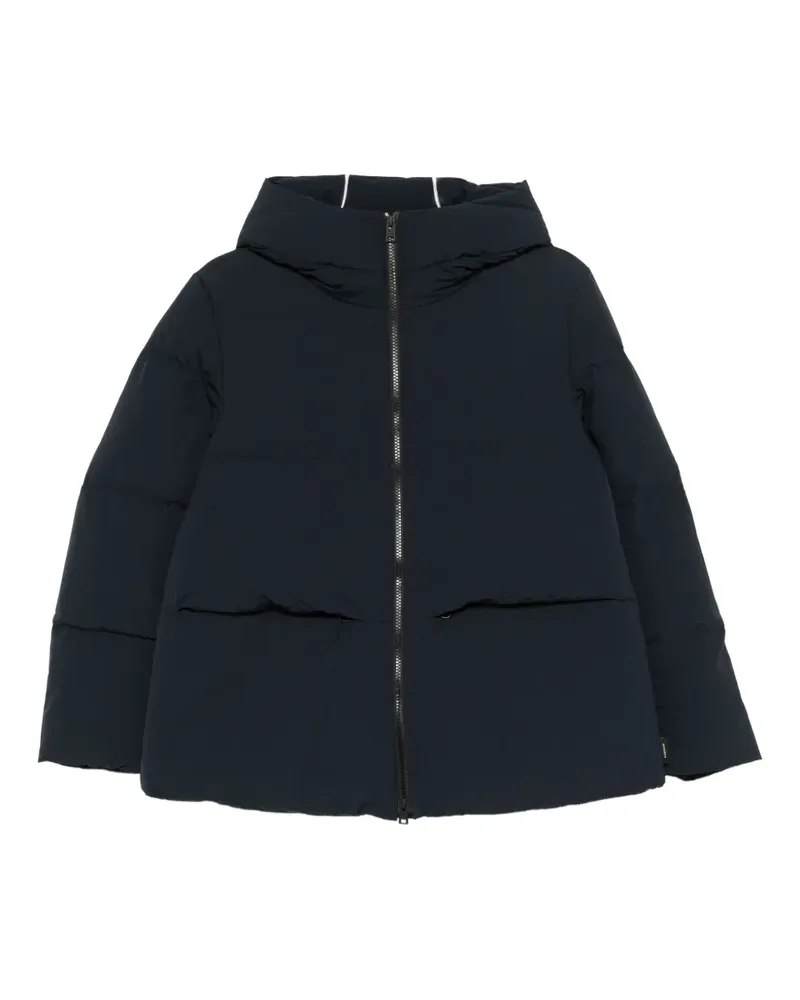 Woolrich hooded zip-up puffer jacket - Blau Blau