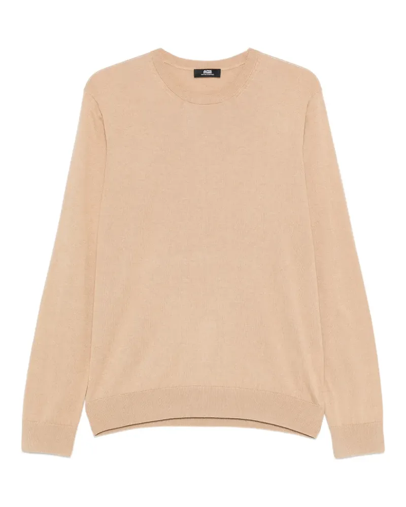 Alpha Studio crew-neck sweater - Nude Nude