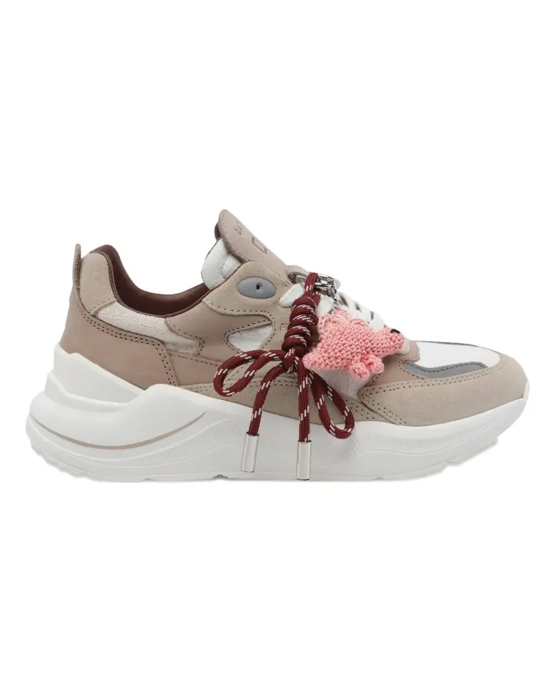 D.A.T.E. Fuga linen sneakers - Nude Nude