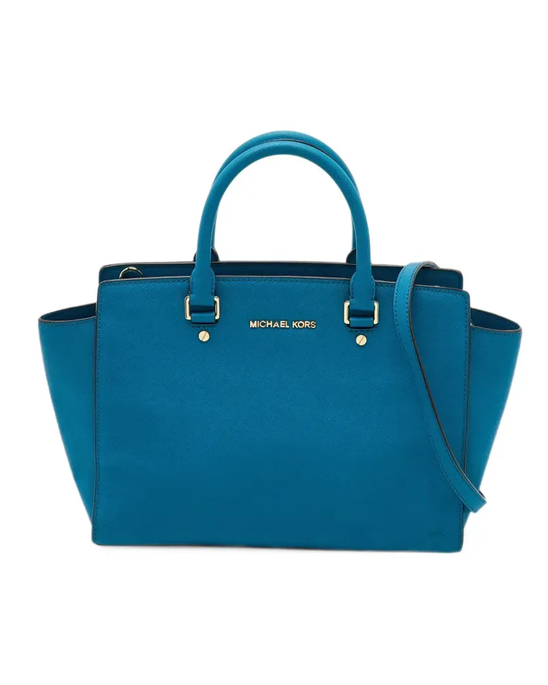 Michael Kors Selma leather satchel bag - Blau Blau