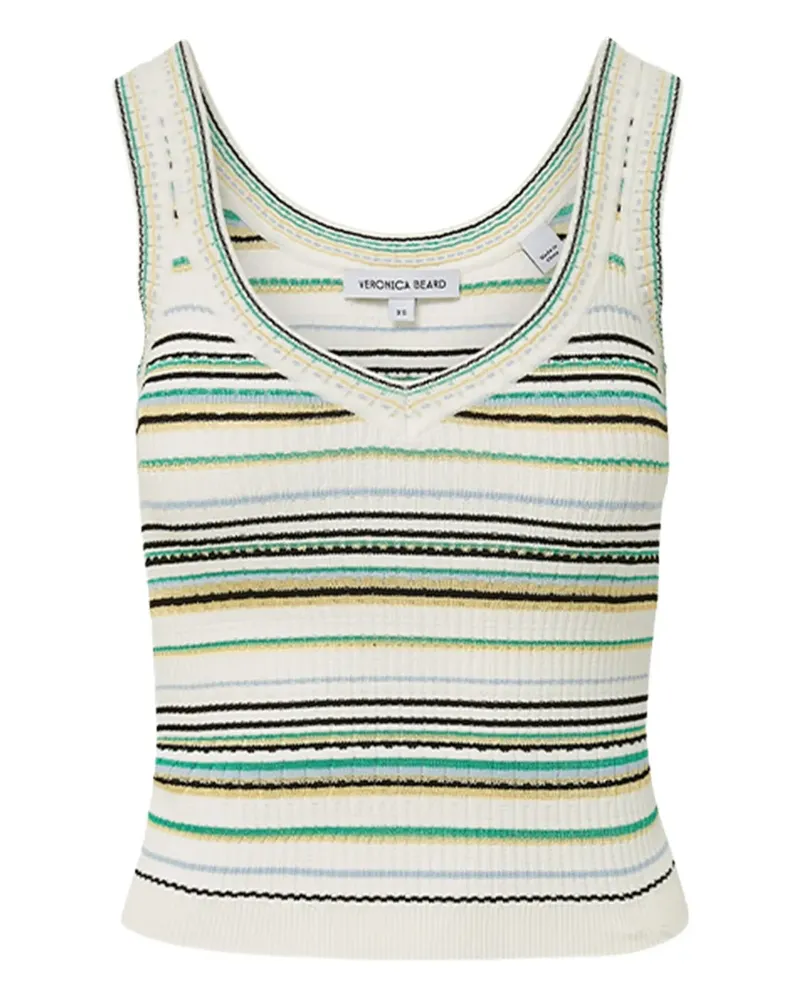 Veronica Beard Geripptes Tanktop mit Streifen - Grün Grün
