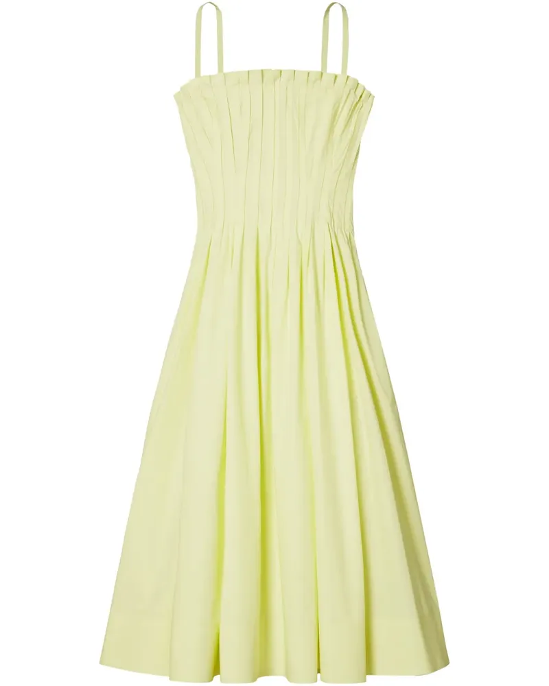 Tory Burch Schulterfreies Popeline-Kleid - Grün Grün