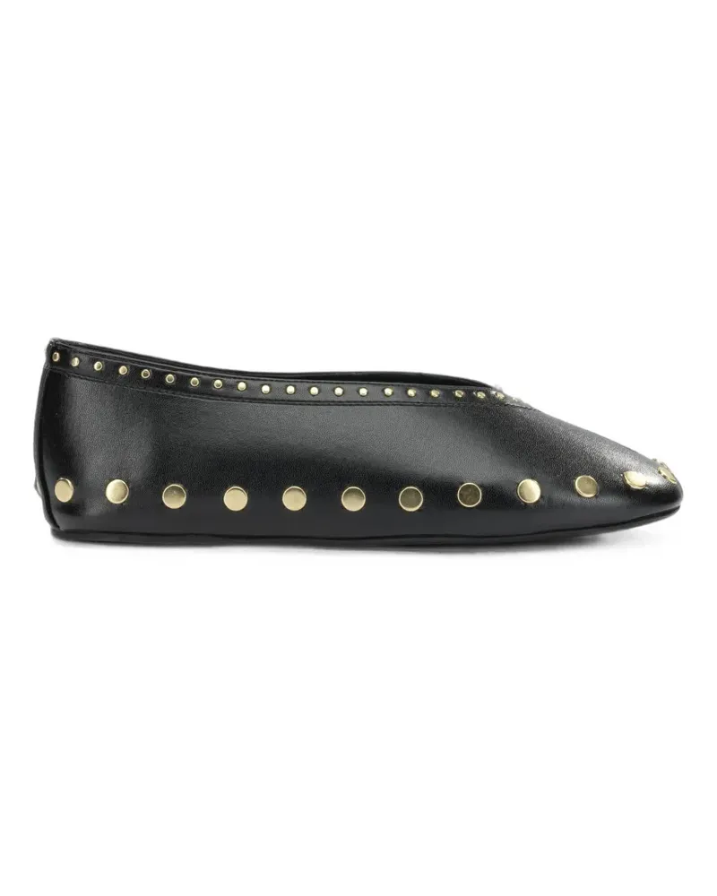 Ganni Jenny Ballerinas in Schwarz Schwarz