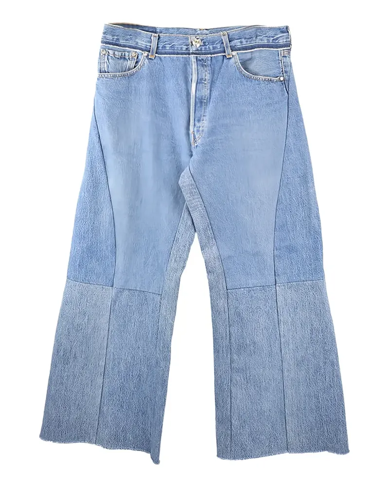 READYMADE Ausgeblichene Patchwork-Jeans - Blau Blau