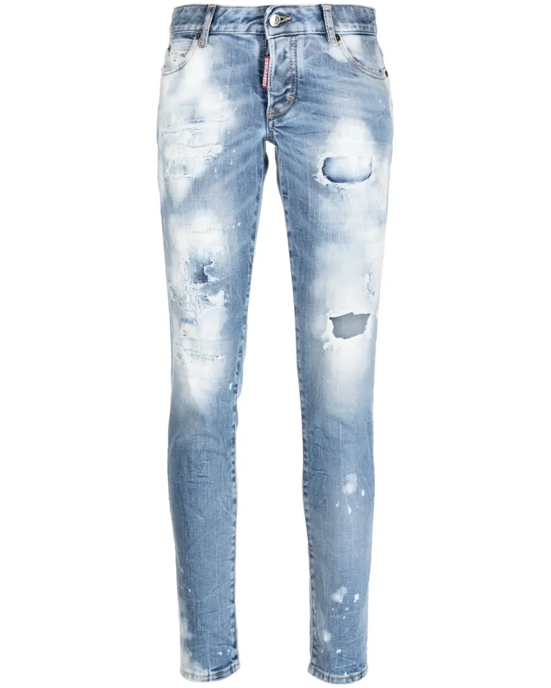 Dsquared2 Jeans in Distressed-Optik - Blau Blau