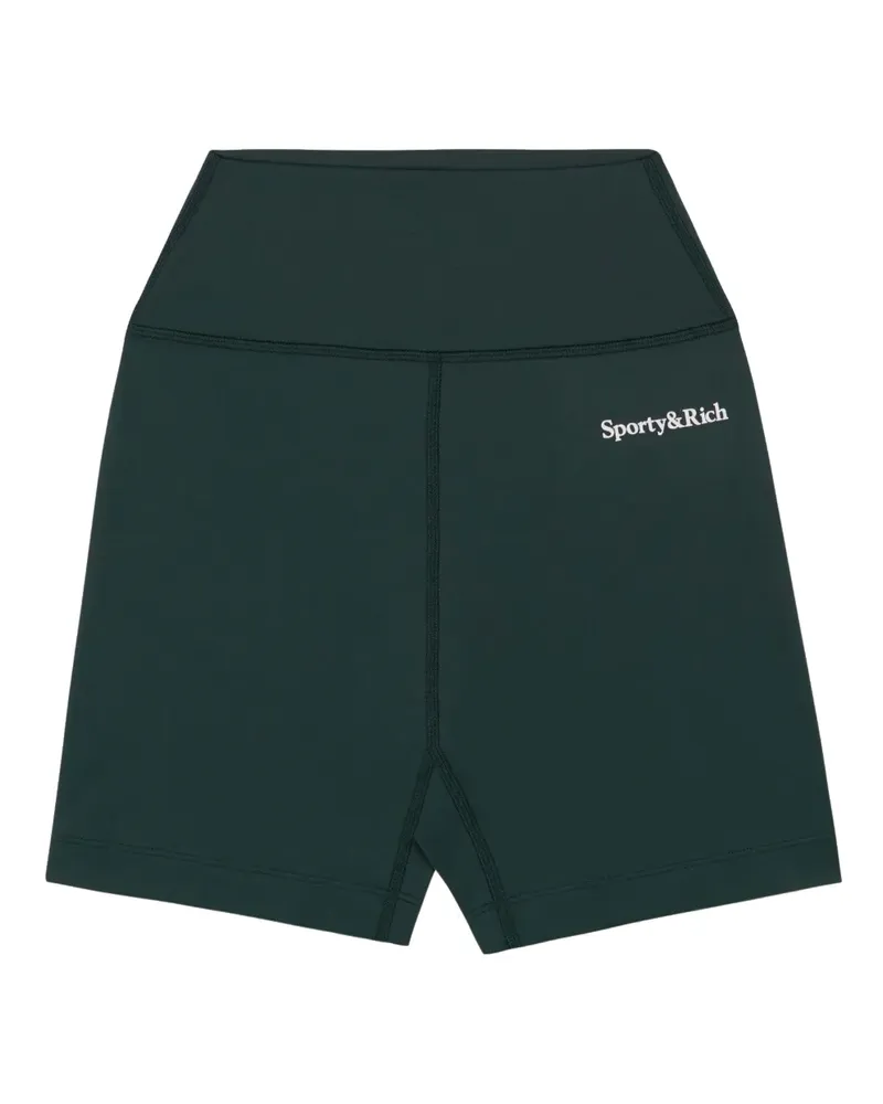 SPORTY & RICH high-rise shorts - Grün Grün