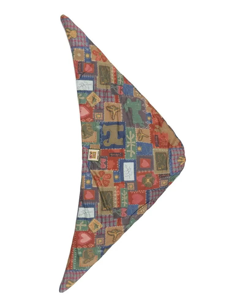 BIMBA Y LOLA patchwork-print scarf - Nude Nude