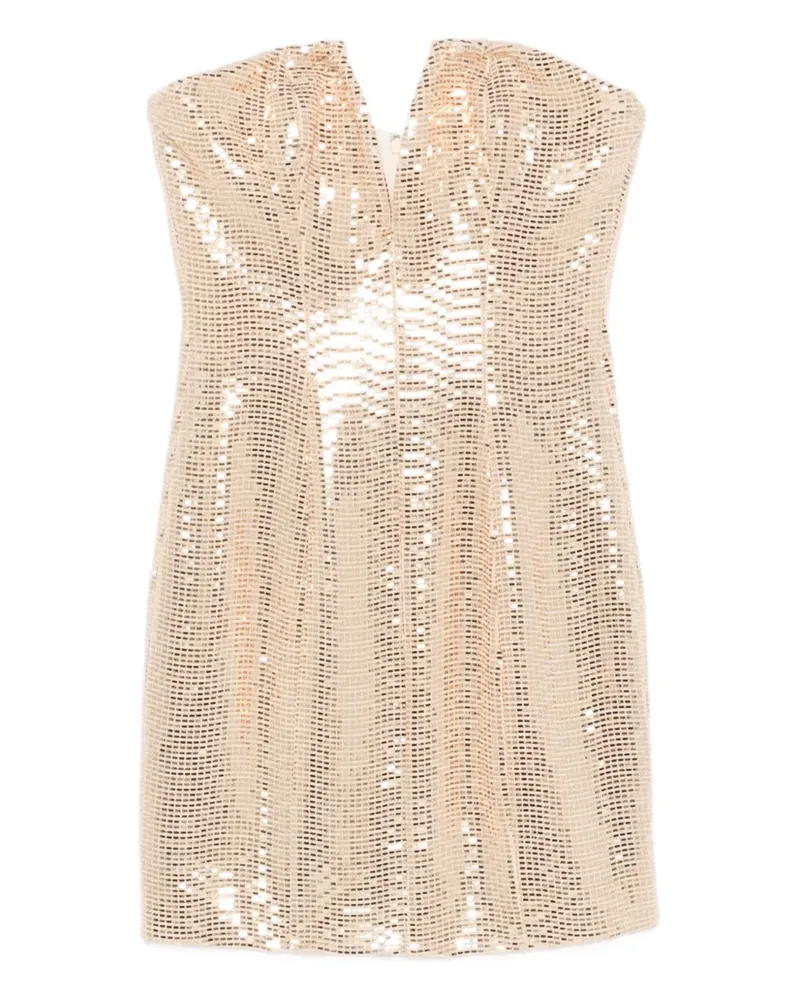 Aniye By Schulterfreies Minikleid mit Pailletten - Nude Nude
