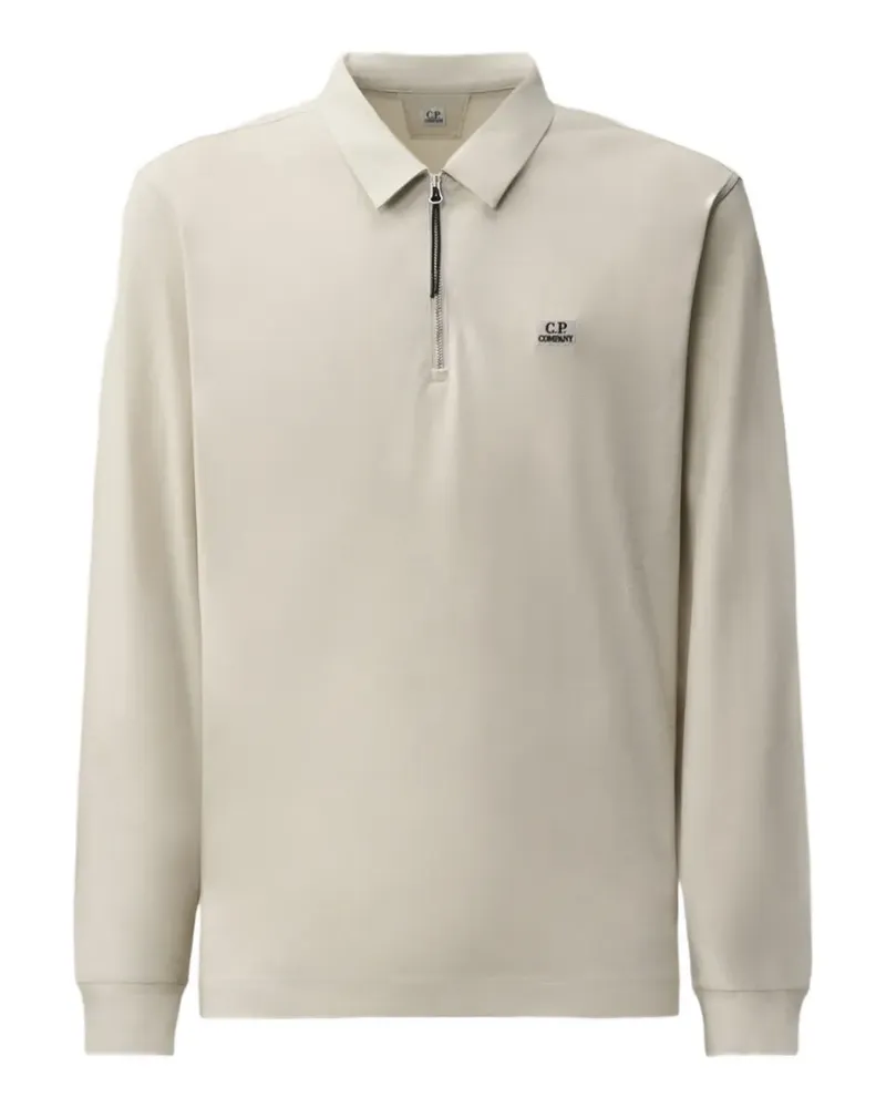 C.P. Company Langärmeliges Poloshirt mit Reißverschluss - Nude Nude