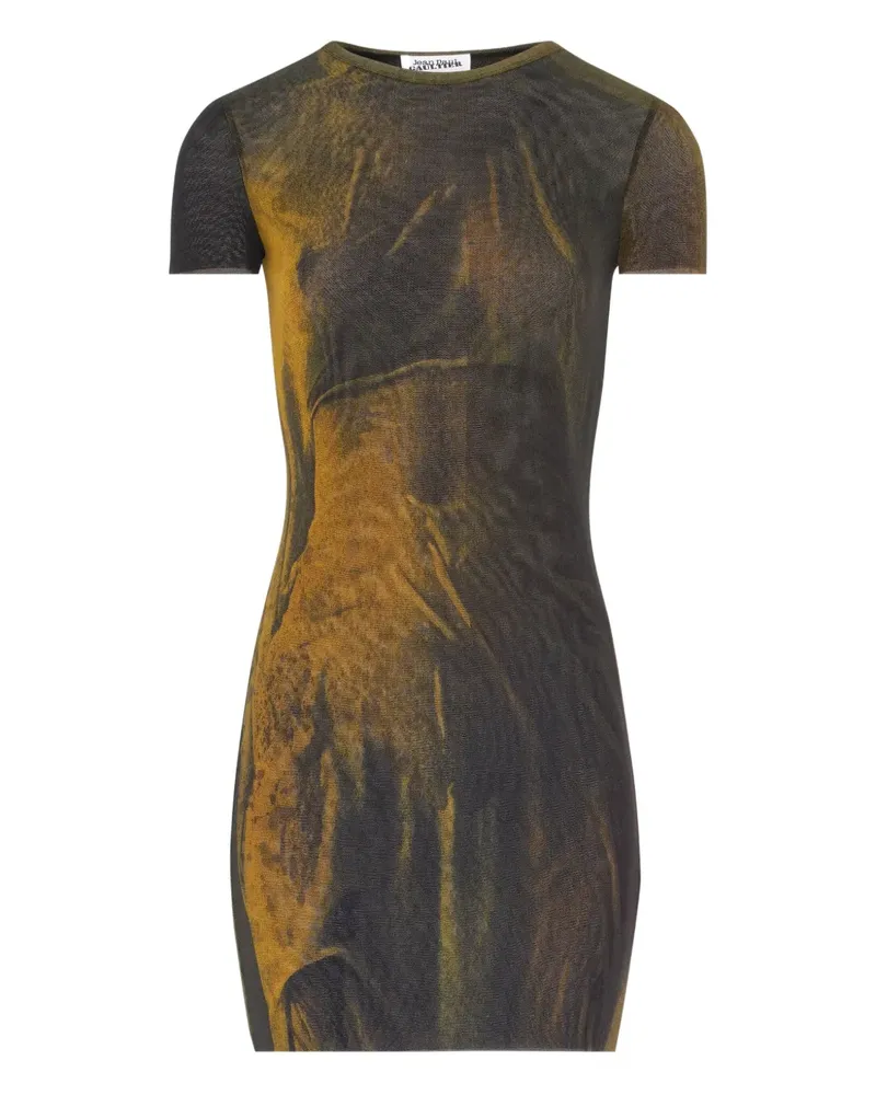Jean Paul Gaultier The Acid Water Minikleid mit Print - Braun Braun