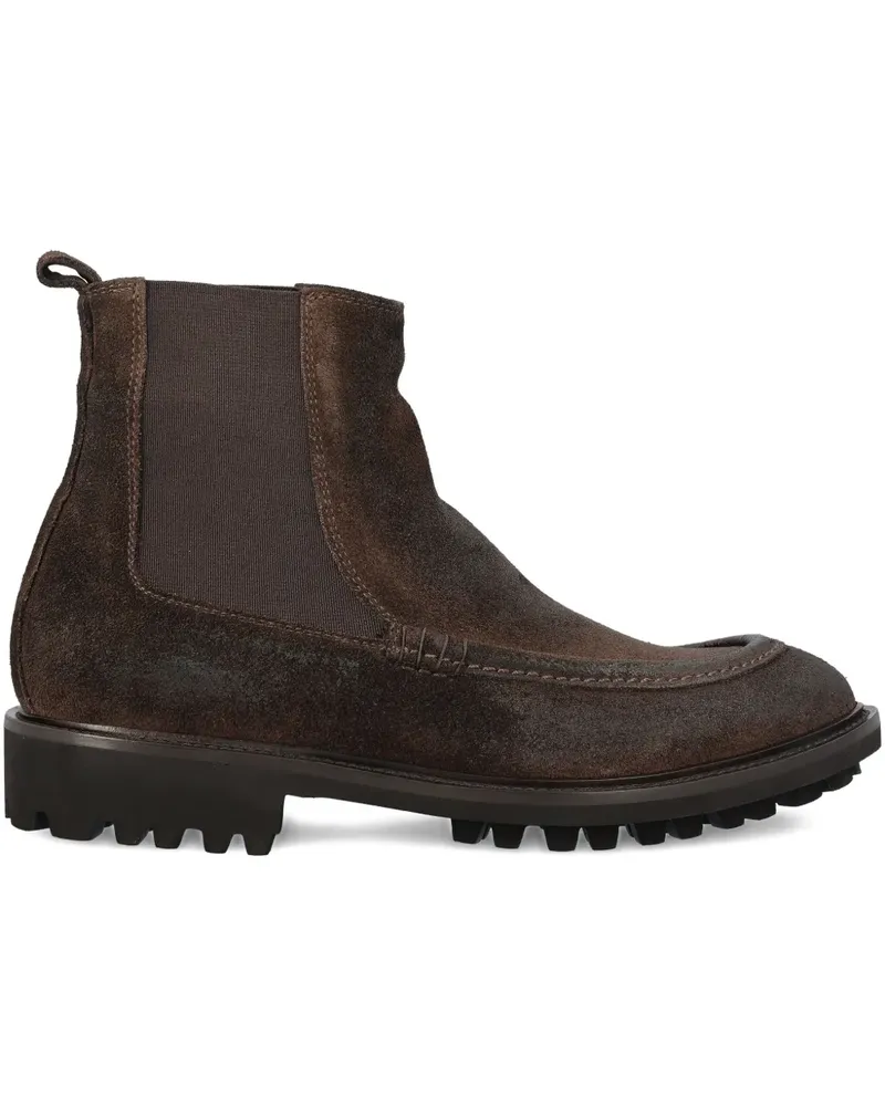 Tagliatore Wildlederstiefel mit elastischen Einsätzen - Braun Braun