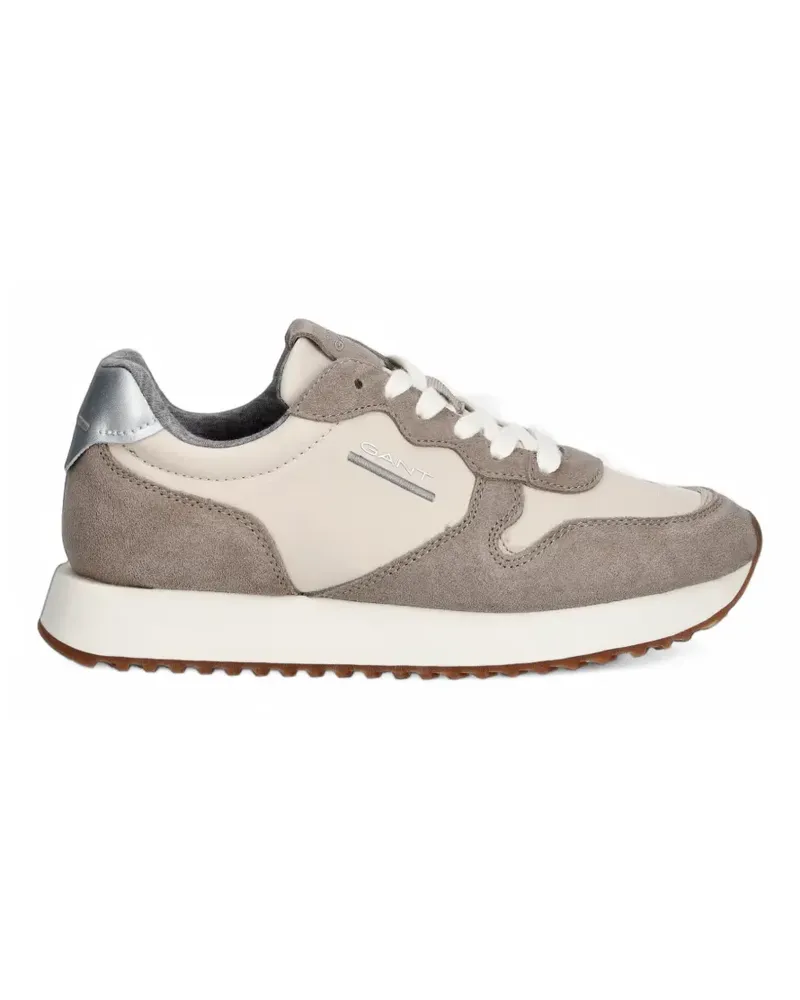 Gant Bevinda suede-panelled sneakers - Nude Nude