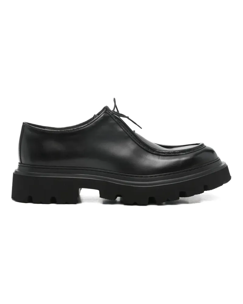 Corneliani lace-up platform Derby shoes - Schwarz Schwarz