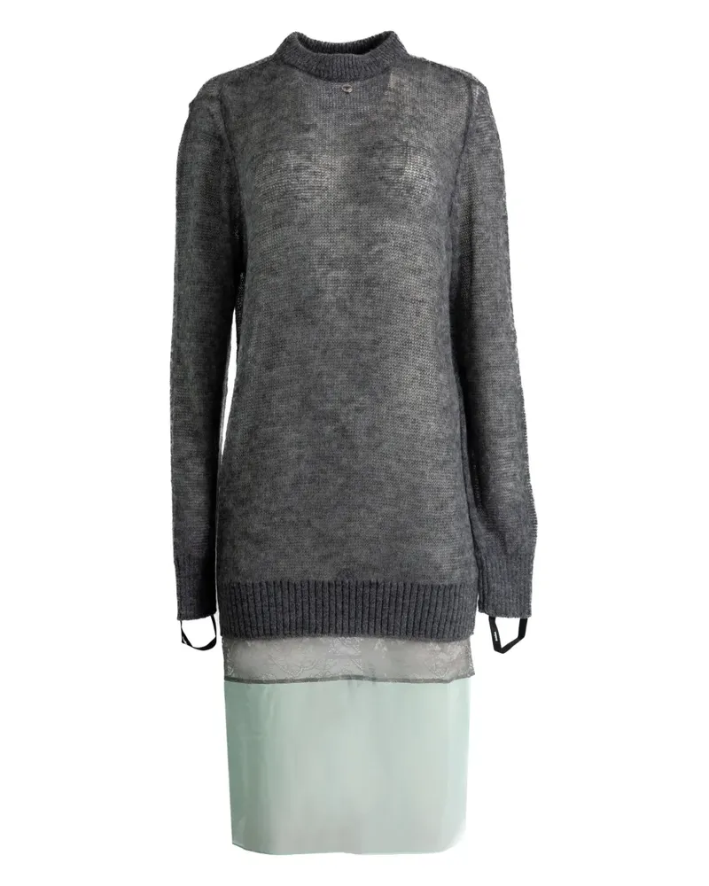 COPERNI Geripptes Midikleid - Grau Grau